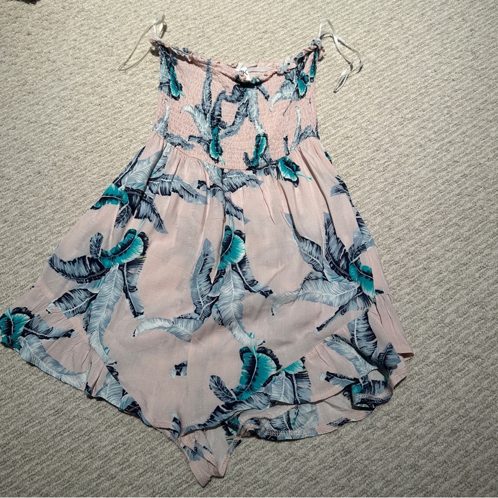 Pink Floral LF Romper